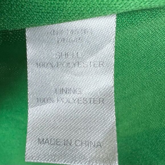 Green double strappy surplice back dress size medium - Picture 6 of 6